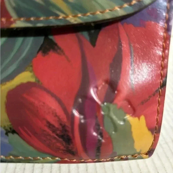 Patricia Nash  multicolor print leather crossbody bag - Picture 9 of 11